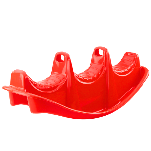 Bujak Trzyosobowy Rocker Wąż Kołyska Naklejki Czerwony