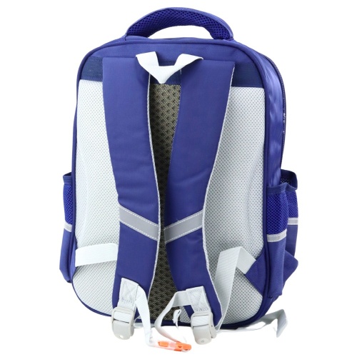 Plecak Szkolny Naszywki Z Dinozaurami Pas Piersiowy Granatowy 39x27x15cm