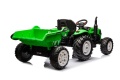 Traktor Na Akumulator HC-306 Z Przyczepą Jasno Zielony 24V