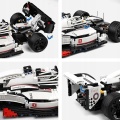 Klocki Konstrukcyjne Samochód Wyścigowy F1 Biało-Czerwony 1235 el.