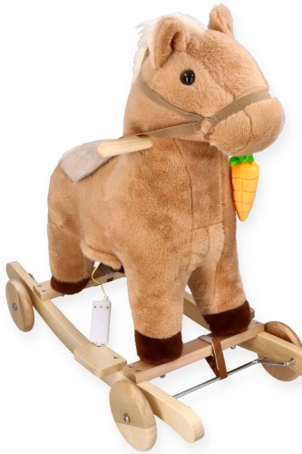 GS1029W-7.jpgADAM TOYS KONIK NA BIEGUNACH Z MARCHEWKĄ GS1029W