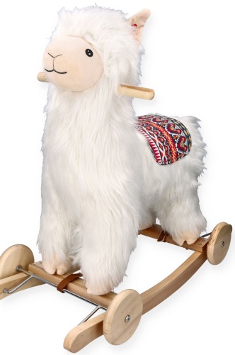 ADAM TOYS BUJAK ALPAKA NA BIEGUNACH Z KOŁAMI GS7093W