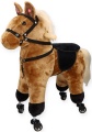 ADAM TOYS BRĄZOWY KONIK NA KÓŁKACH