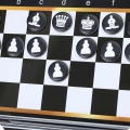 WOOPIE IQ Gra Szachy Warcaby Magnetyczne 2w1 Podróżna Kieszonkowa 10 sztuk