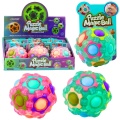 Magiczna Piłka Łamigłówka Logiczna Fluorescencyjna Wypustki 7cm Mix