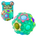 Magiczna Piłka Łamigłówka Logiczna Fluorescencyjna Wypustki 7cm Mix