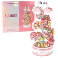 Klocki Konstrukcyjne Kompozycja Kwiatowa Florist Różowa 713 el.