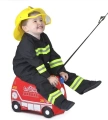 TRUNKI JEŻDŻĄCA WALIZECZKA - JEŹDZIK WALIZKA 2w1 WÓZ STRAŻACKI FRANK 0254