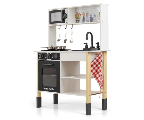 MILLY MALLY KUCHNIA DREWNIANA DLA DZIECI ASTRID BLACK