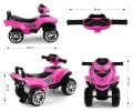 MILLY MALLY JEŹDZIK QUAD MONSTER BLACK PINK