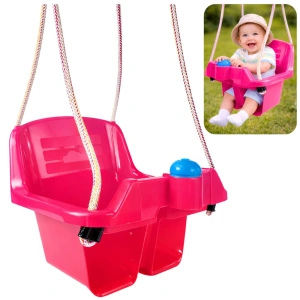 Huśtawka Kubełkowa Różowa Dla Dzieci 5237