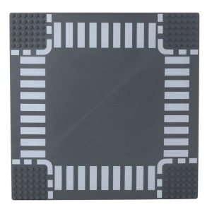 Płyta Plansza Konstrukcyjna Do Klocków Droga Skrzyżowanie 26x26 cm