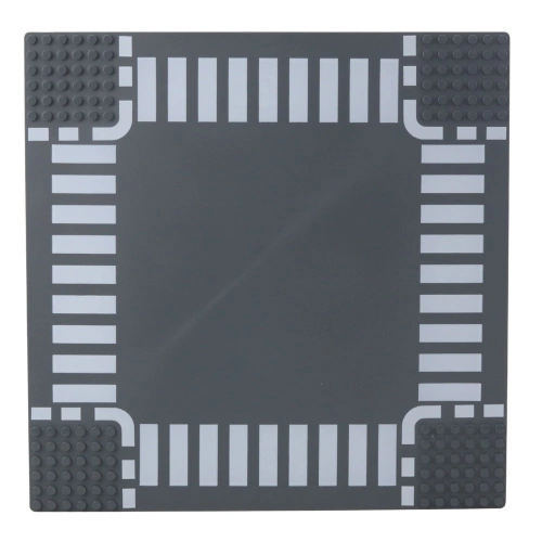 Płyta Plansza Konstrukcyjna Do Klocków Droga Skrzyżowanie 26x26 cm