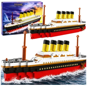 Zestaw Klocki Konstrukcyjne Statek Titanic Duży Model 60 cm 3327 el.