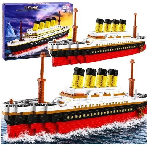 Zestaw Klocki Konstrukcyjne Statek Titanic Duży Model 60 cm 3327 el.