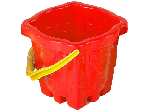 Wiaderko `Zamek` do piasku Czerwone