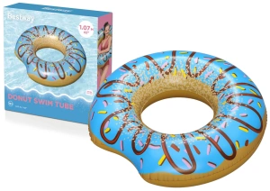 Koło Do Pływania Donut Pączek Niebieski 107 cm Bestway 36118