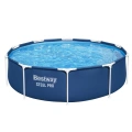 Basen Ogrodowy Stelażowy Z Pompą Niebieski 305 cm x 76 cm Bestway 56679