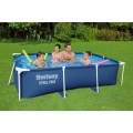 Basen Ogrodowy Stelażowy Prostokątny Niebieski 259x170x61 cm Bestway 56403