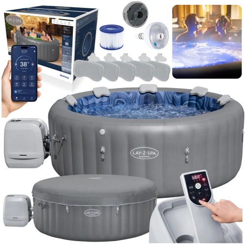 Dmuchane Spa Santorini 7 osobowe 216 x 216  x 80 cm Bestway 6001T