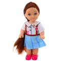 Mini Laleczka Kaibibi Długie Włosy Kolorowa Sukienka 12 cm Mix
