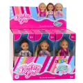 Mini Laleczka Kaibibi Długie Włosy Kolorowa Sukienka 12 cm Mix