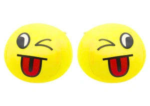 Miękka Piłeczka Piłka Buźka Emoji Żółta 9cm