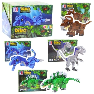 Klocki Konstrukcyjne Zestaw Dinozaur Robot 2w1 148-175 el. Mix