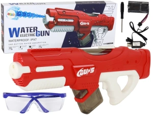 Duży Pistolet Na Wodę Czerwony 750ml Okulary 17134