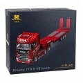 Ciężarówka Scania 770S Z Naczepą Zdalnie Sterowana RC Huina Czerwona 1:18
