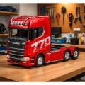 Ciężarówka Scania 770S Z Naczepą Zdalnie Sterowana RC Huina Czerwona 1:18