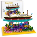 Klocki Konstrukcyjne Statek Titanic Na Rafie Koralowej 3892 el.