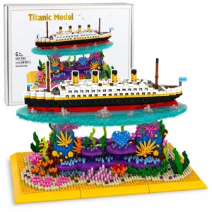 Klocki Konstrukcyjne Statek Titanic Na Rafie Koralowej 3892 el. (1)