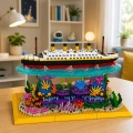 Klocki Konstrukcyjne Statek Titanic Na Rafie Koralowej 3892 el.