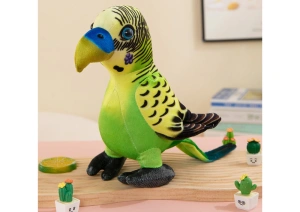 Maskotka pluszowa papuga zielona 20 cm Lean Toys