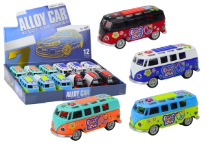 Camper Bus 1:32 metalowy ze światłami, dźwiękami i napędem