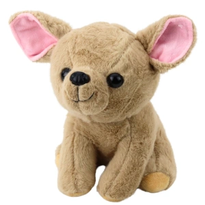 Pluszowa maskotka przytulanka mały piesek Chihuahua beżowy 22 cm