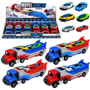 Ciężarówka transporter z wyrzutnią i 2 resorakami 1:55 Lean Toys