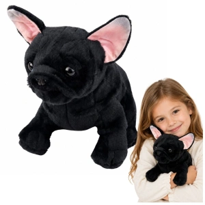 Pluszowa maskotka przytulanka buldog francuski czarny 22 cm
