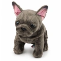 Pluszowa Maskotka Przytulanka Piesek Buldog Francuski Brązowy 22 cm