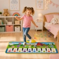 Mata Muzyczna Edukacyjna Pianinko Zwierzątka Dźwięki Instrumentów 100x36 cm