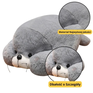 Pluszowa maskotka przytulanka duża foka szara 29 cm