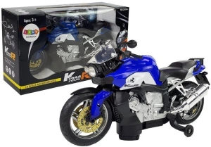 Lean Toys Motocykl na baterie niebieski