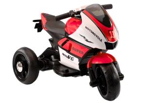 Motorek trójkołowy dla dzieci HT-5188 z oświetleniem LED i MP3, czerwony