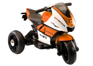 Motorek trójkołowy dla dzieci HT-5188 z LED i MP3, pomarańczowy