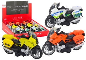 Motocykl sportowy z napędem frykcyjnym – 3 wzory