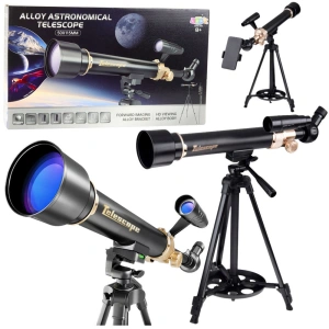 Teleskop astronomiczny Lean Toys z aluminiowym statywem 1,35 m i akcesoriami