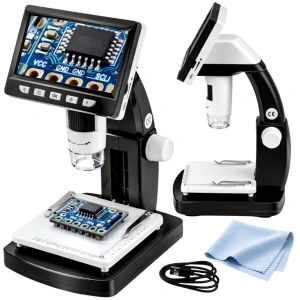 Mikroskop cyfrowy edukacyjny LCD 4,3 cala USB LED, powiększenie do 1000x