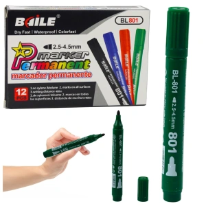 Marker permanentny wodoodporny zielony 2,5–4,5 mm