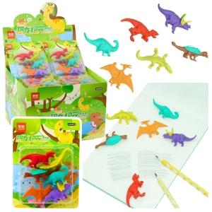 Zestaw gumek do ścierania Dinozaury 6 szt.
